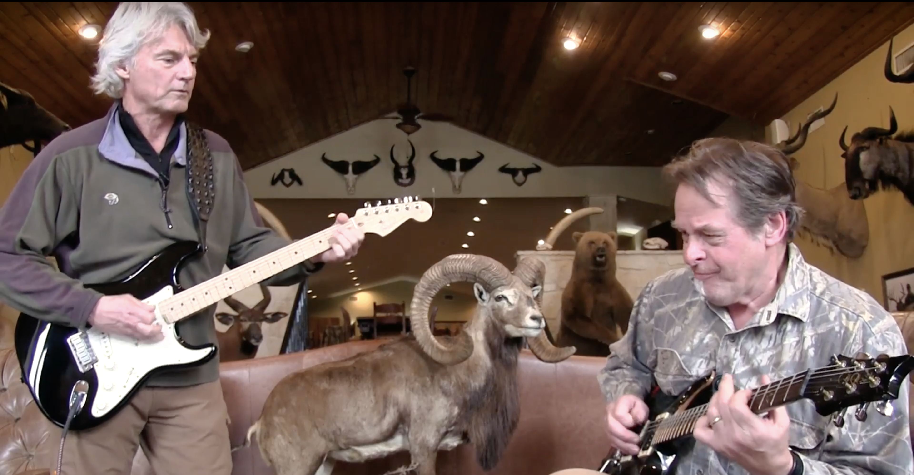 Nothing like an impromptu jam session between friends after a morning hunt! Starring Ted Nugent and J. Alain Smith!
